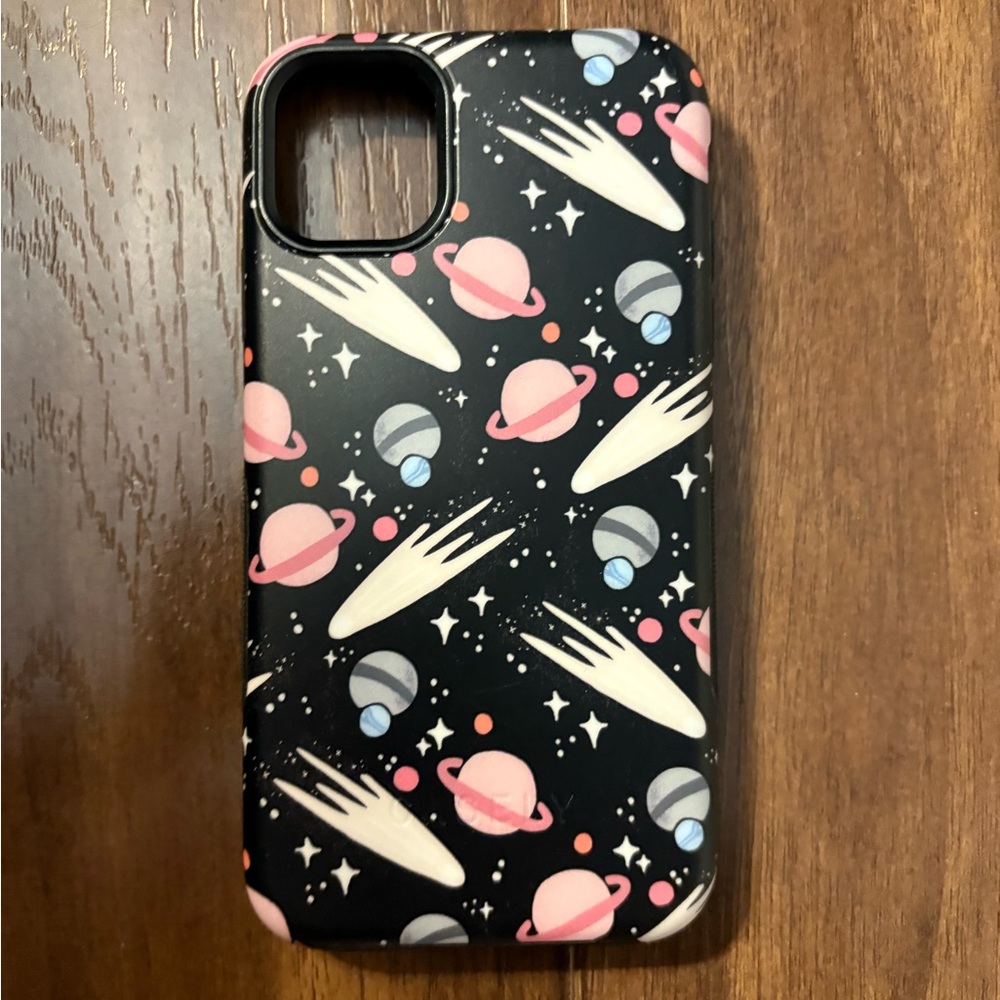 Cosmic Black and Pink Phone Case
